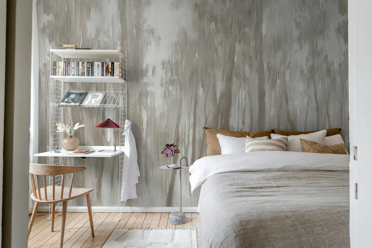 Morning Forest, Beige Mural Wallpaper - room preview 02