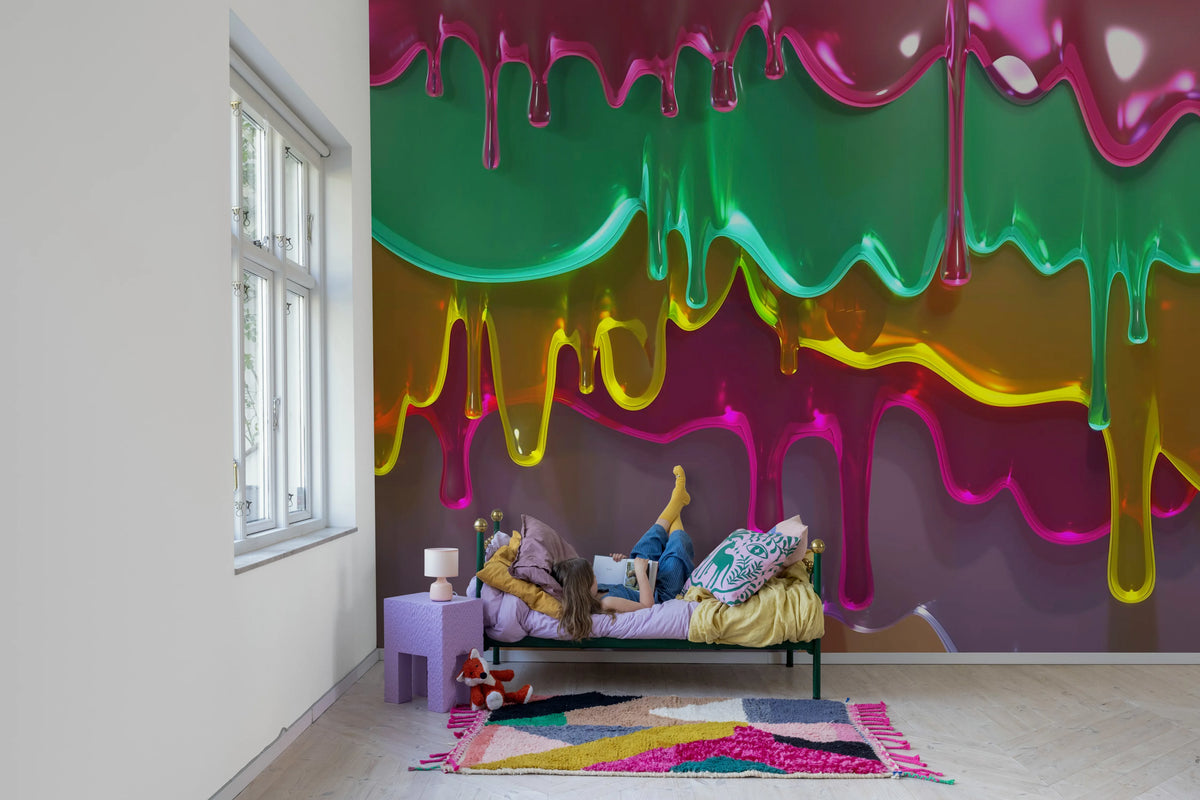 Dripping, Lollipop Mural Wallpaper - room preview 02