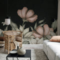 Floral Fantasy, Pink Mural Wallpaper - room preview 02