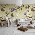 Romantic Garden, Lilac Mural Wallpaper - room preview 02