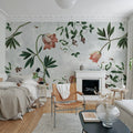 Romantic Garden, Pastel Mural Wallpaper - room preview 02