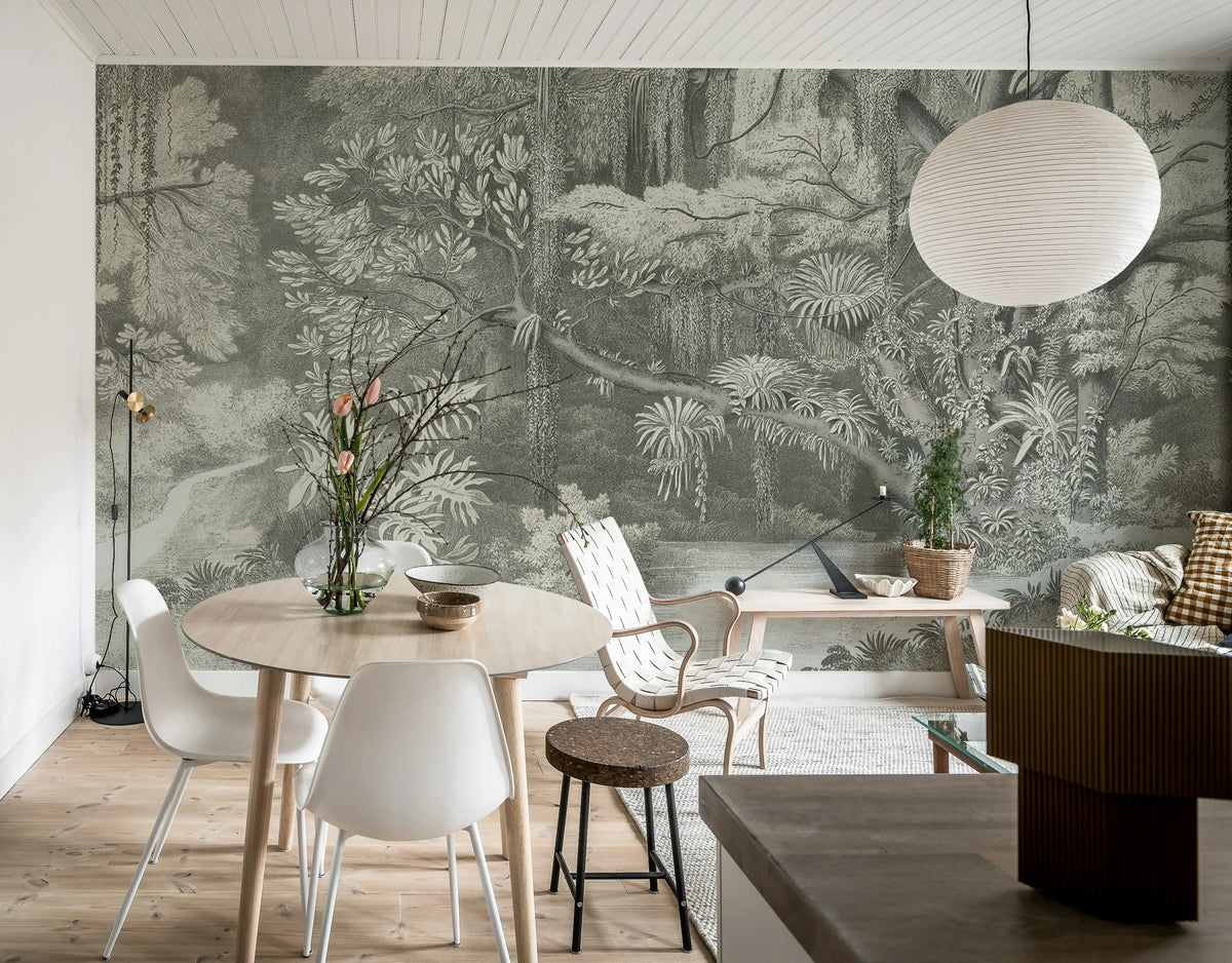 Secret Well Repeatable, Beige Mural Wallpaper - room preview 02
