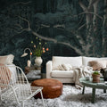 Secret Well Repeatable, Blue Mural Wallpaper - room preview 02