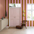 Happy Stripes, Fudge Mural Wallpaper - room preview 02