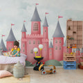 Castle Village, Coral Mural Wallpaper - room preview 02