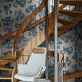 Dancing Wings, Light Blue Mural Wallpaper - room preview 02