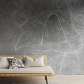 Subtle Figure, Black & White Mural Wallpaper - room preview 02