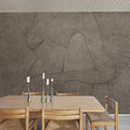 Subtle Figure, Light Brown Mural Wallpaper - room preview 02