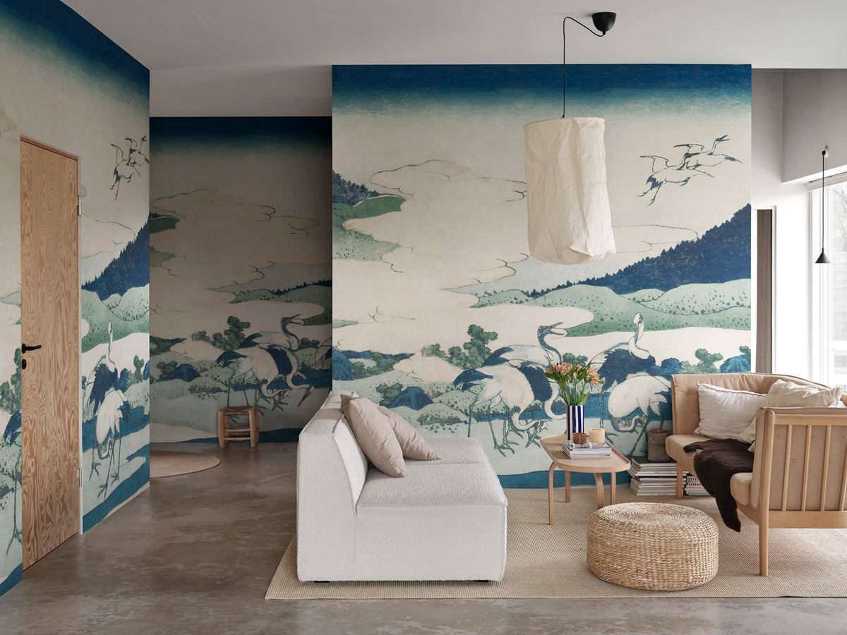 Umezawa Manor in Sagami Province Repeatable Mural Wallpaper - room preview 02