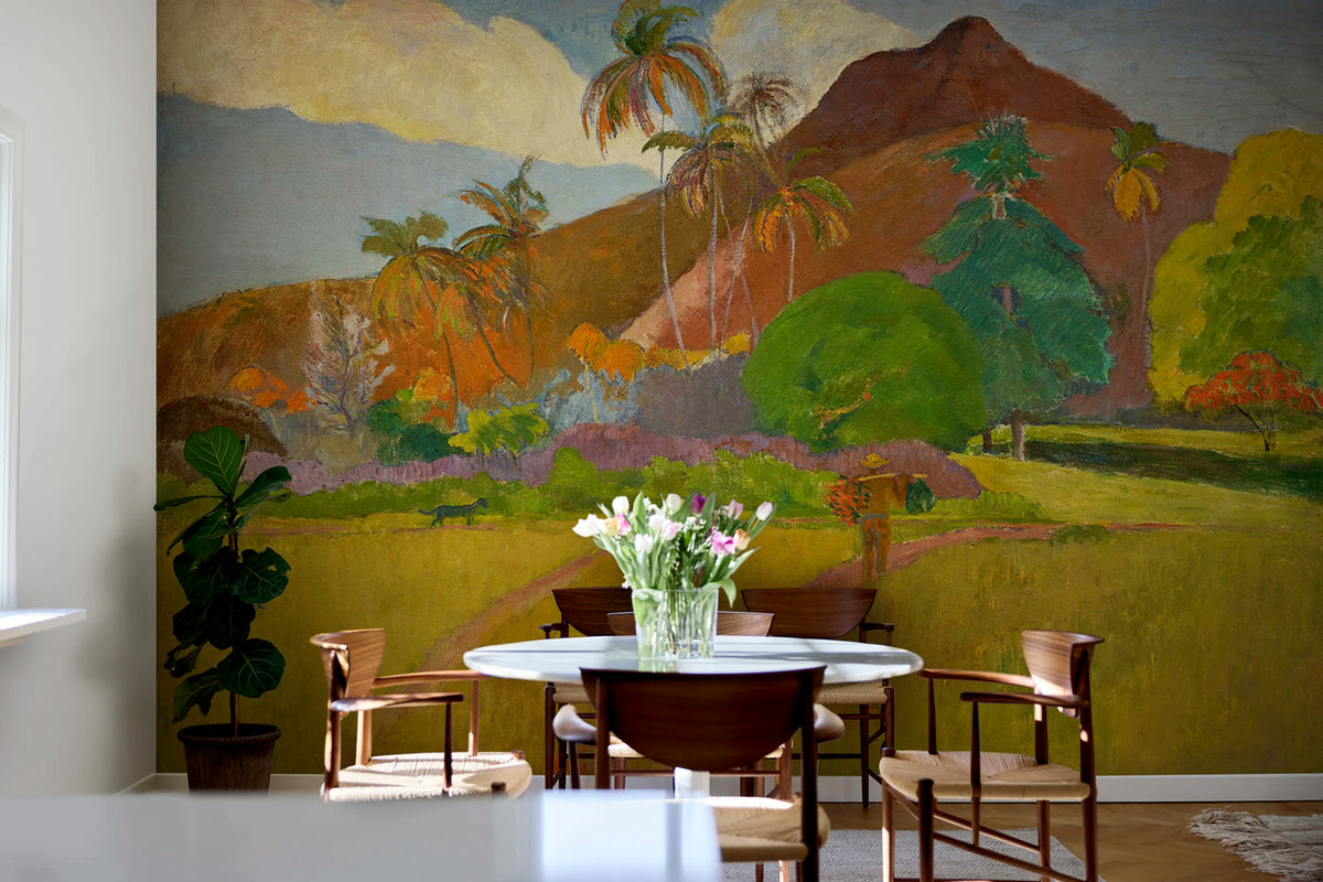 Tahitian Landscape by Gauguin Mural Wallpaper - room preview 02