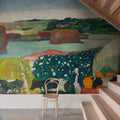 Haystacks in Brittany by Gauguin Mural Wallpaper - room preview 02