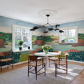 Haystacks in Brittany Repeatable Mural Wallpaper - room preview 02
