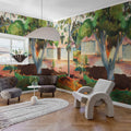 The Large Tree Repeatable Mural Wallpaper - room preview 02