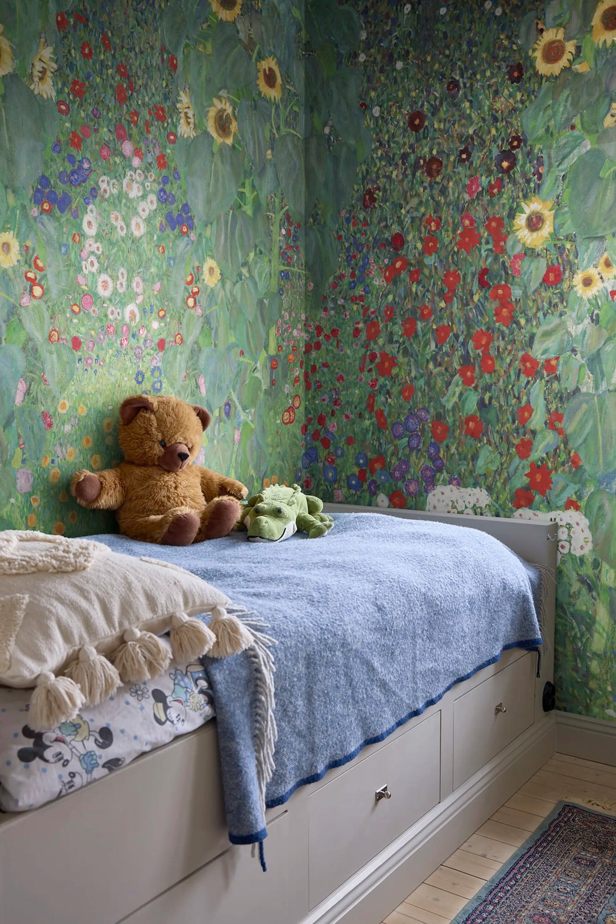 Farm Garden Repeatable Mural Wallpaper - room preview 02