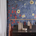 Farm Garden, Blue Mural Wallpaper - room preview 02