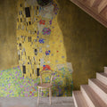 The Kiss Repeatable Mural Wallpaper - room preview 02