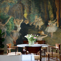 The Rehearsal of the Ballet Onstage by Degas Mural Wallpaper - room preview 02