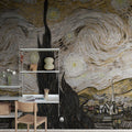 Starry Night, Brown Mural Wallpaper - room preview 02