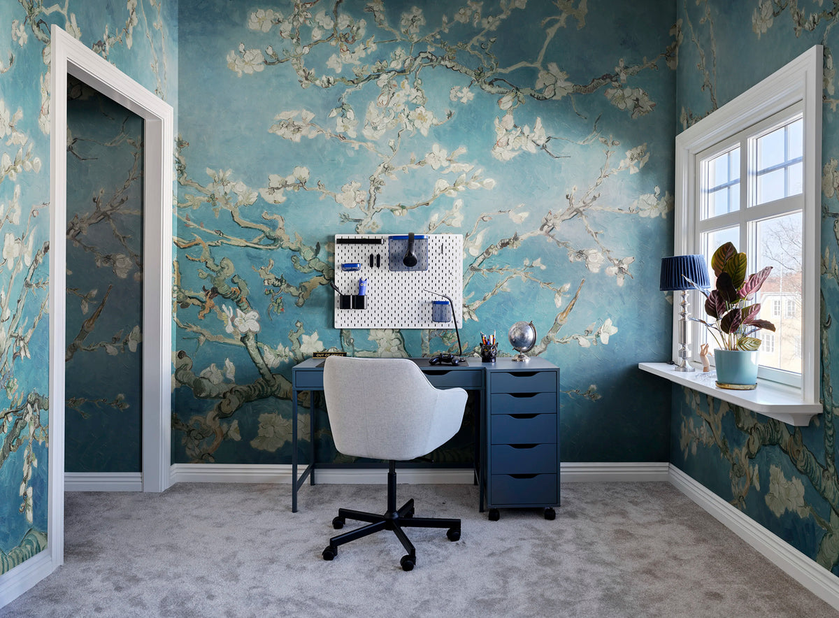 Almond Blossom by Van Gogh Mural Wallpaper - room preview 02