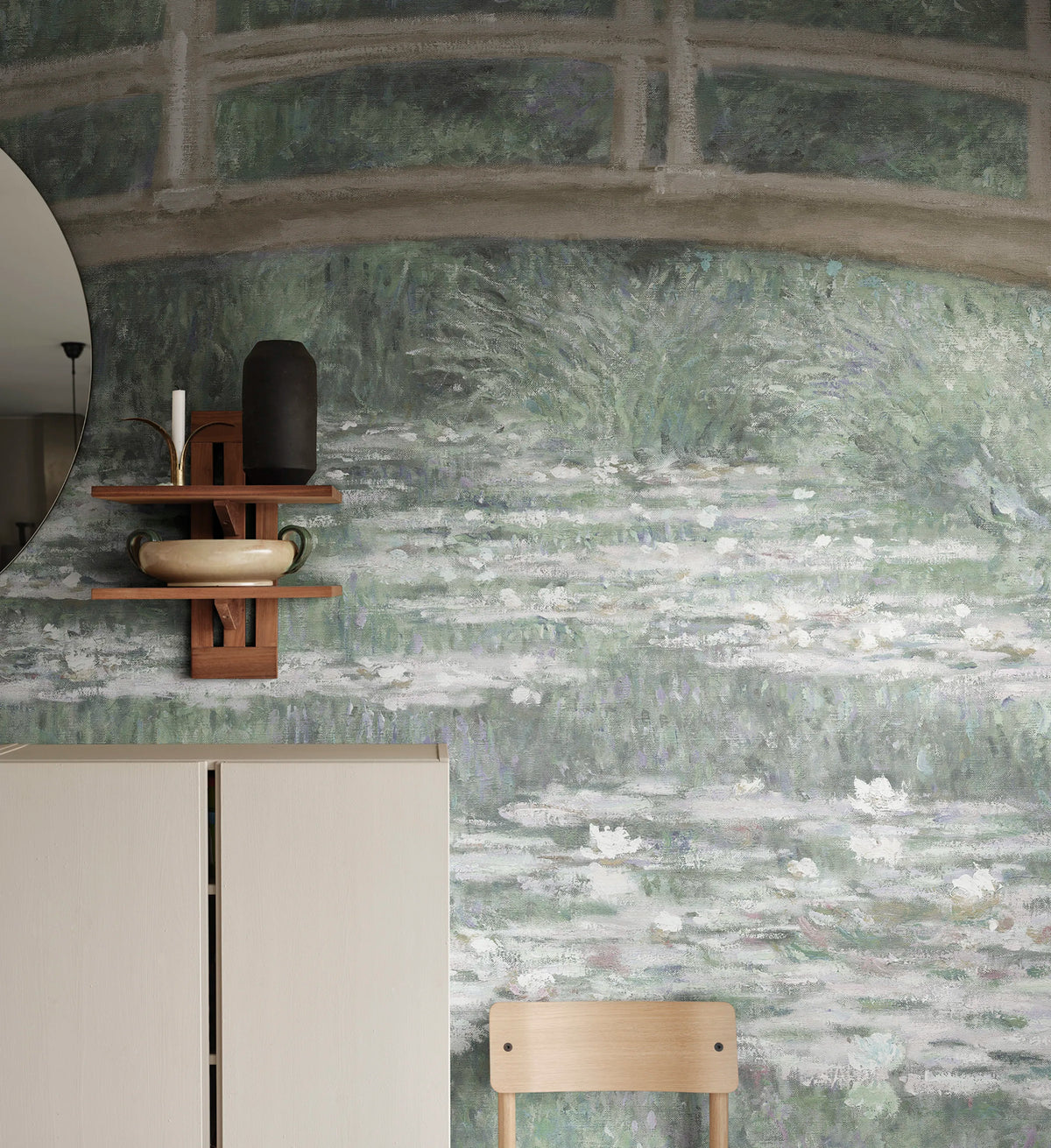 The Japanese Footbridge, Soft Mural Wallpaper - room preview 02
