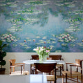 Water Lilies by Claude Monet Mural Wallpaper - room preview 02