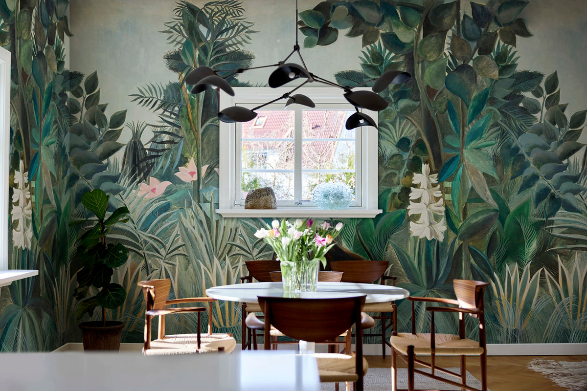 The Equatorial Jungle by Rousseau Mural Wallpaper - room preview 02