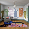 Funky Friends, Multi Mural Wallpaper - room preview 02