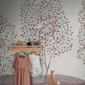 Happy Haven, Beige Mural Wallpaper - room preview 02