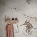 In the Clouds, Beige Mural Wallpaper - room preview 02
