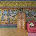 Merry go Around, Yellow Mural Wallpaper - room preview 02