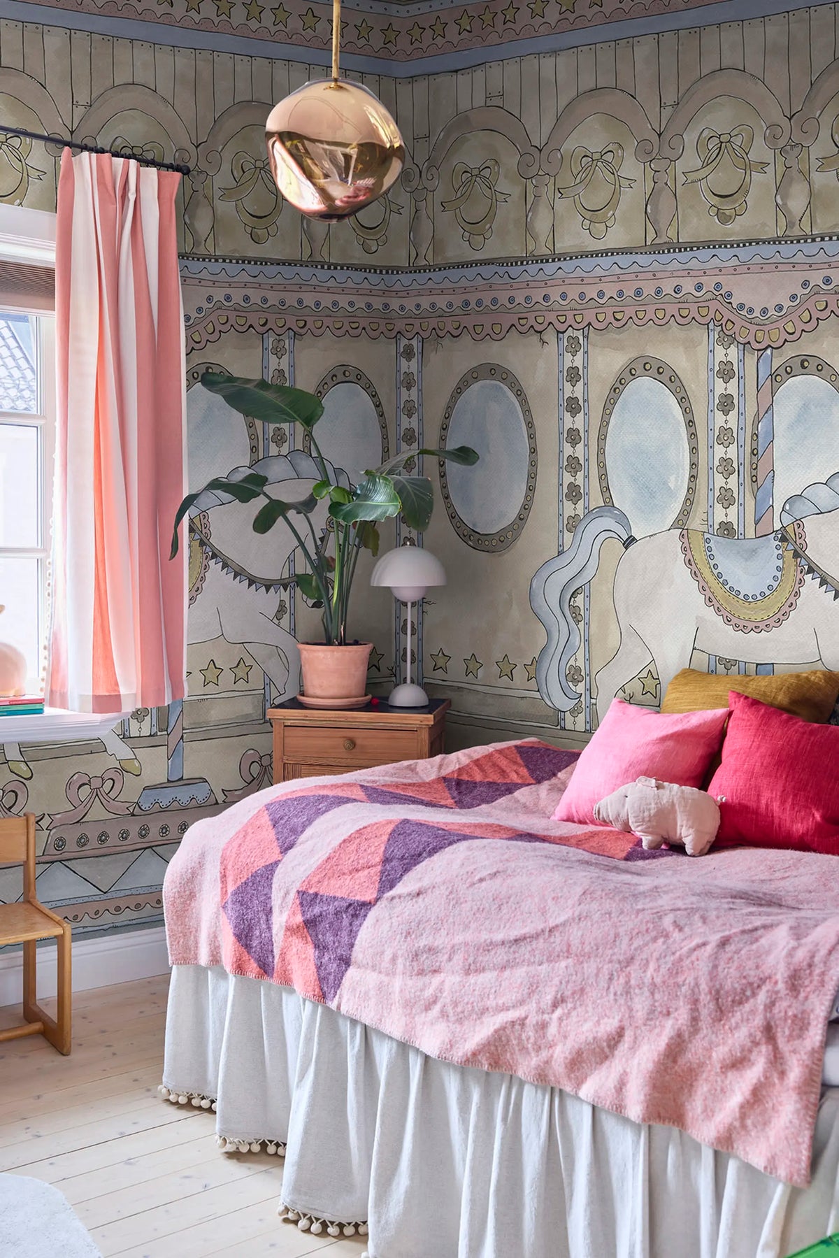 Merry go Around, Pastel Mural Wallpaper - room preview 02