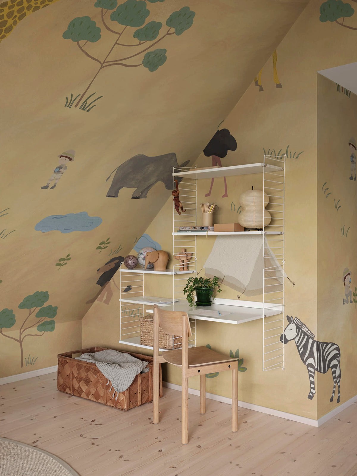 Animal Safari, Sand Mural Wallpaper - room preview 02