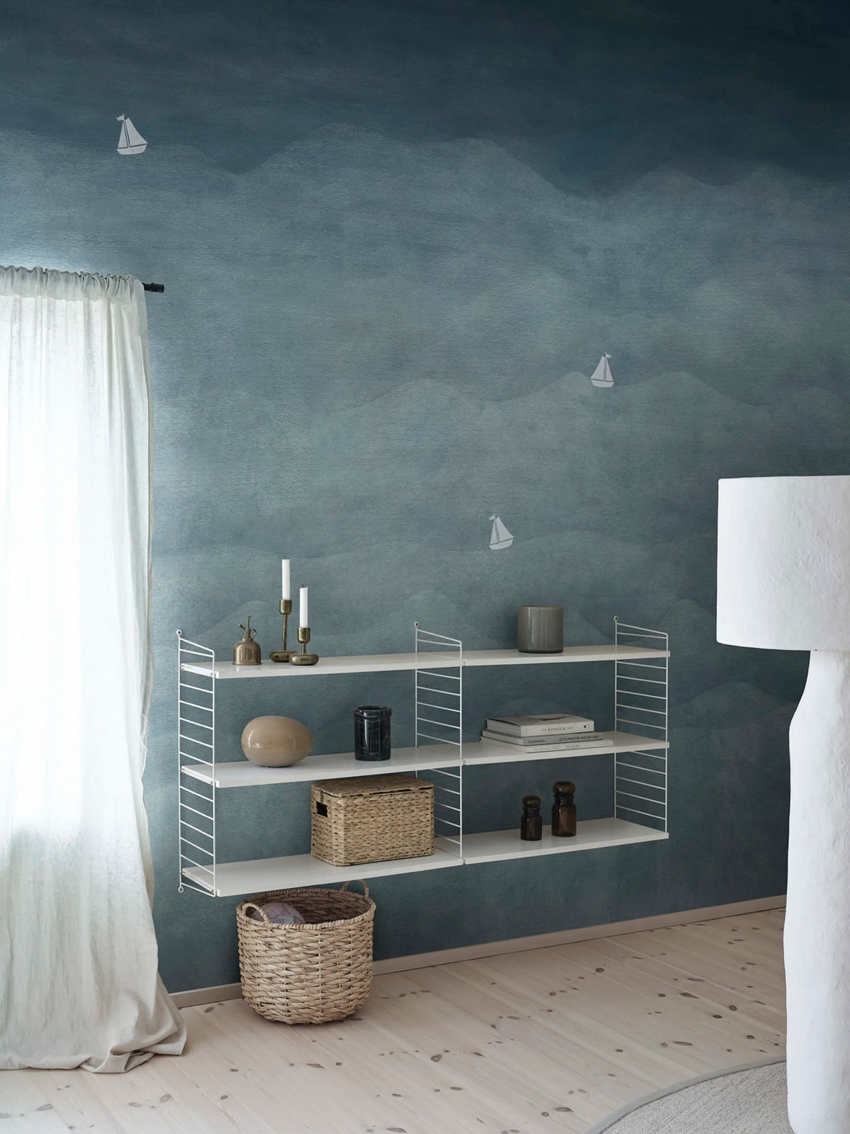 Sail Away, Boats Mural Wallpaper - room preview 02