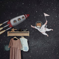 Space Cats, Midnight Mural Wallpaper - room preview 02