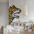 Cat Talk, White Mural Wallpaper - room preview 02