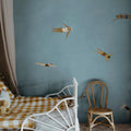 Swimmers, Blue Mural Wallpaper - room preview 02