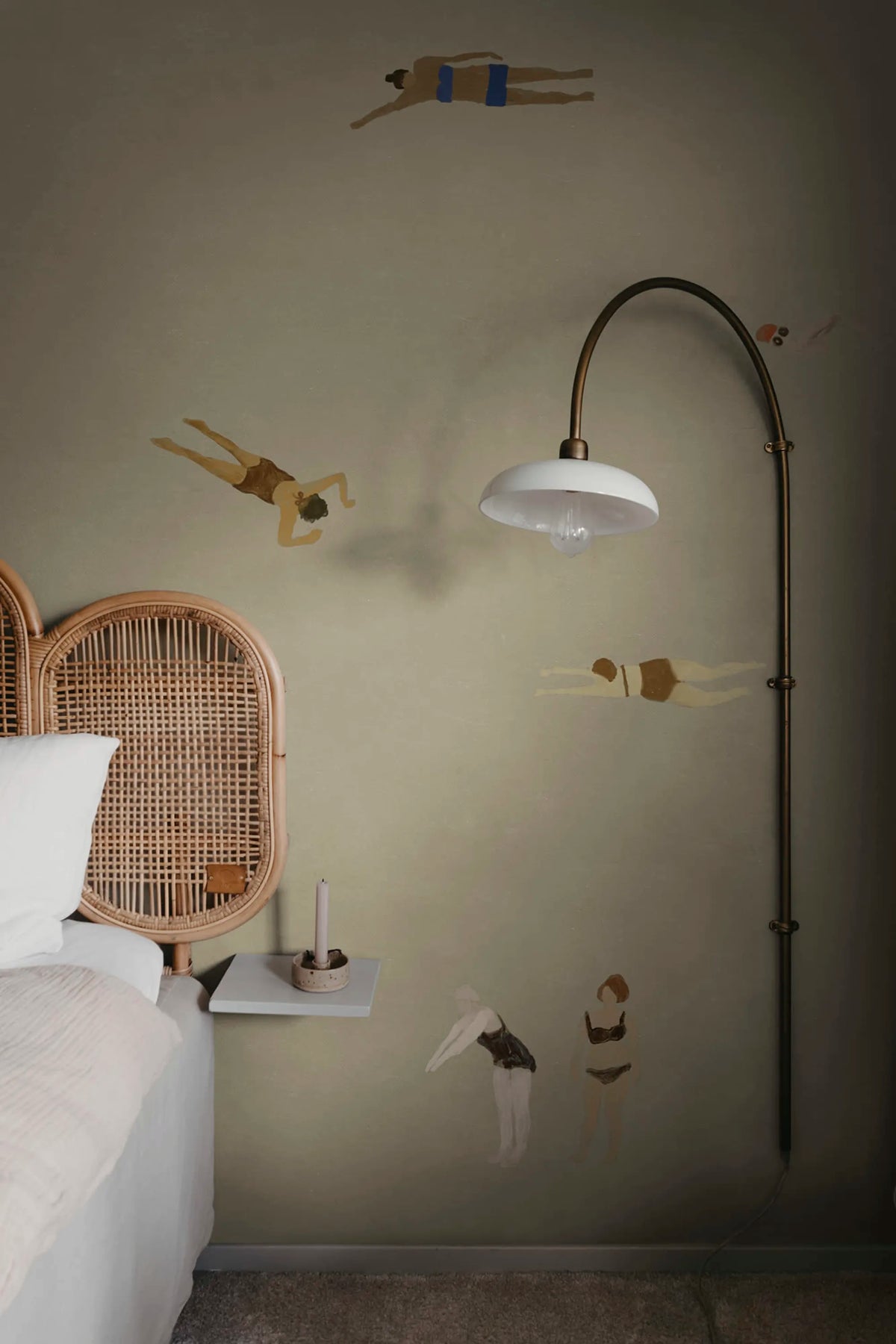 Swimmers, Sand Mural Wallpaper - room preview 02