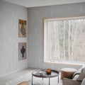 Tall, Gray Mural Wallpaper - room preview 02