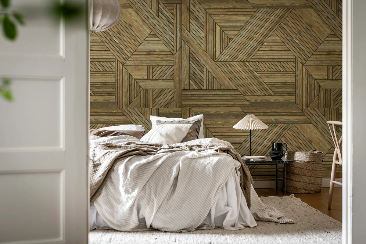 Wooden Art, Oak Mural Wallpaper - room preview 02