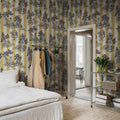 Happy Toile, Mustard Mural Wallpaper - room preview 02