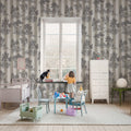 Happy Toile, Pearl Mural Wallpaper - room preview 02