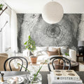 Tree Cut, Black Mural Wallpaper - room preview 02
