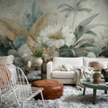 Vintage Garland, Rust Mural Wallpaper - room preview 02