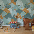 Happy Hillside, Multi Mural Wallpaper - room preview 02