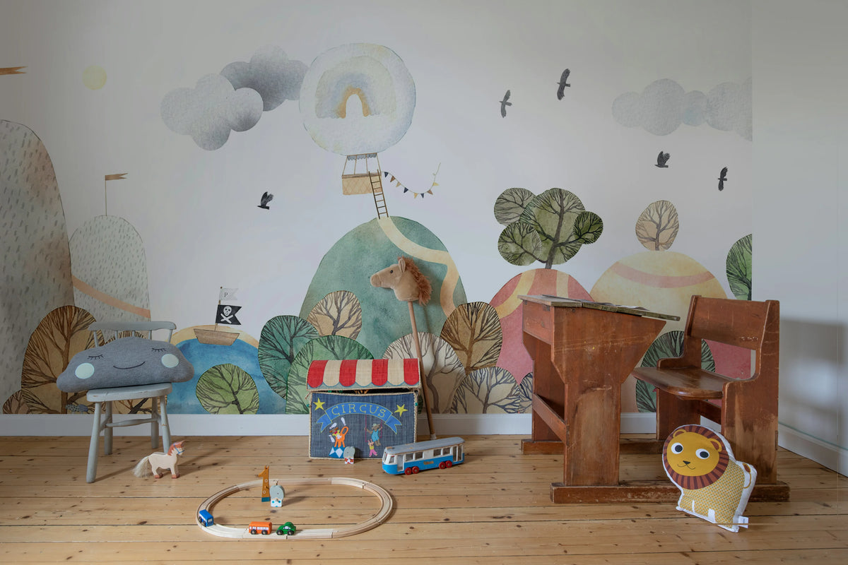 Fantasy Hills, Multi Mural Wallpaper - room preview 02