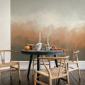 Color Fog, Rust Mural Wallpaper - room preview 02