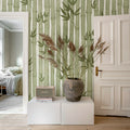 Bamboo Forest, Green Mural Wallpaper - room preview 02