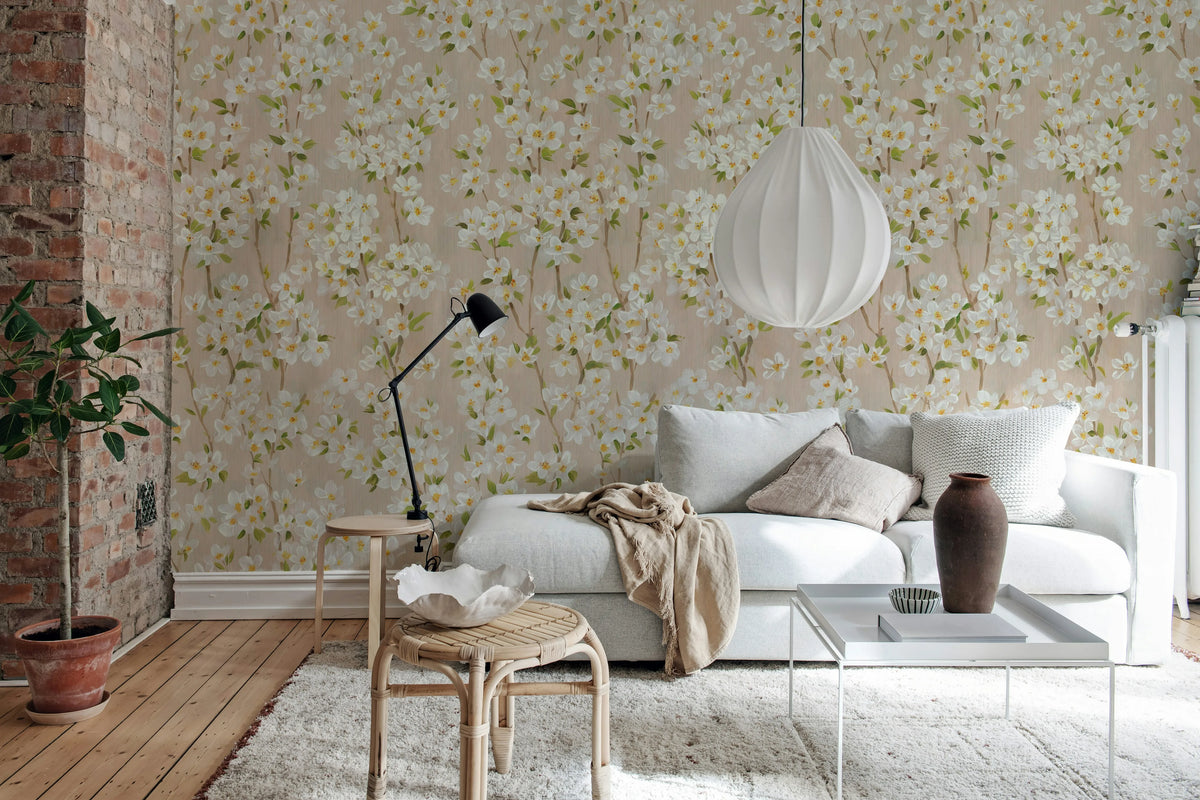 Cherry Blossom Tree, Pink Mural Wallpaper - room preview 02