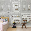 Candyshop, Gray Mural Wallpaper - room preview 02