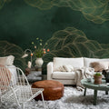 Opulence Dots, Jade Mural Wallpaper - room preview 02